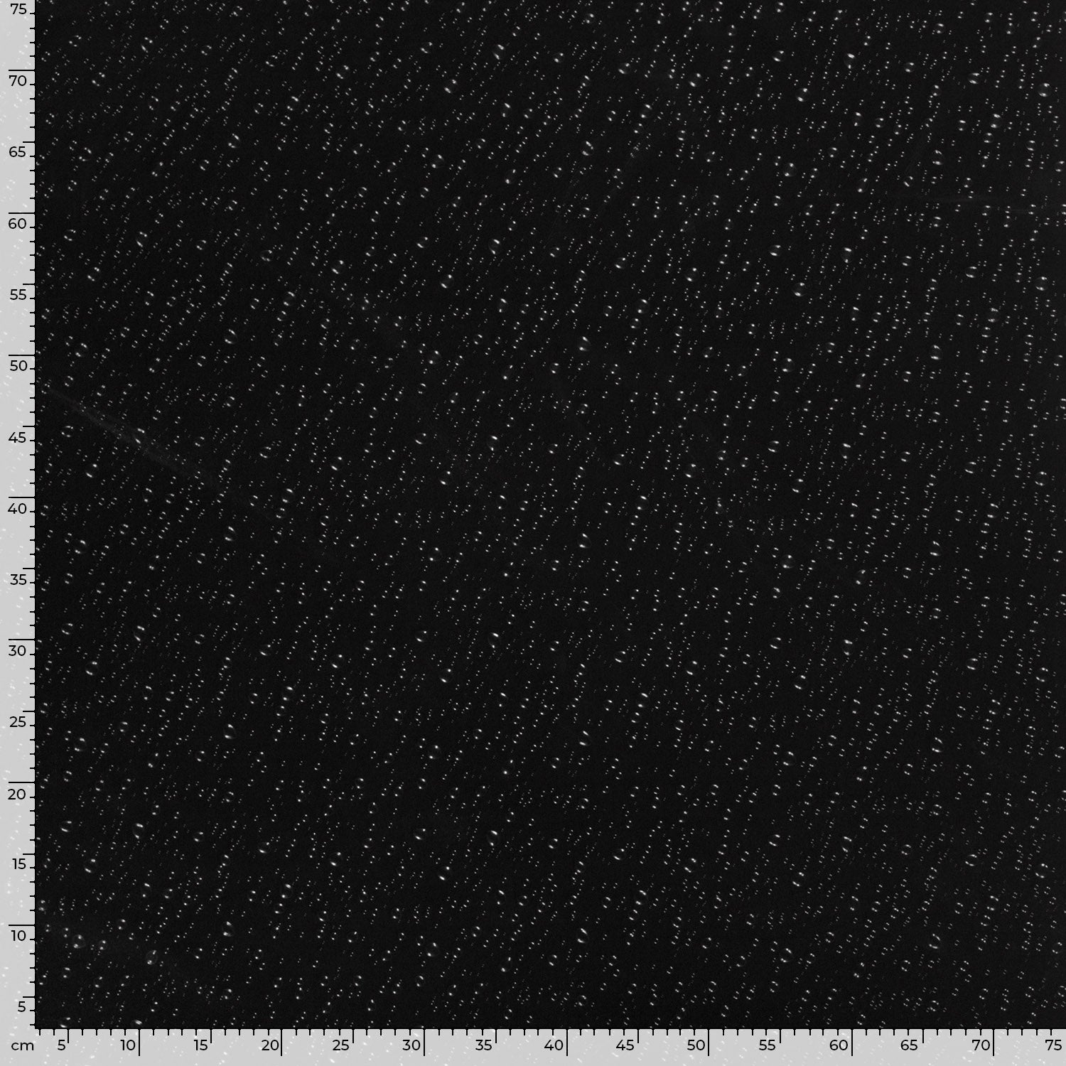 Softshell fabric - raindrop dots on a black background 310 g/m²