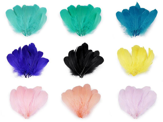 Plumes d’oie (14 - 18 cm) - vieux rose