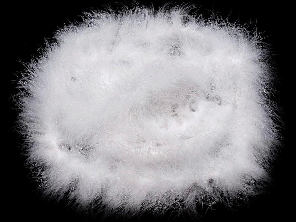 Boa en plumes - blanc 2 m