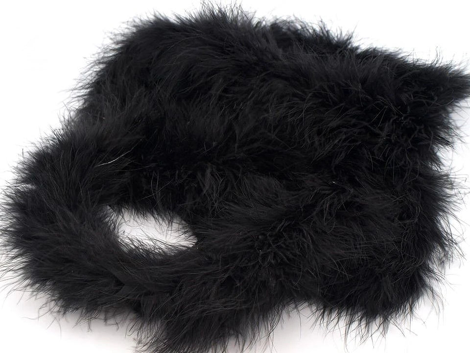 alt
Boa en plumes - noir 2 m