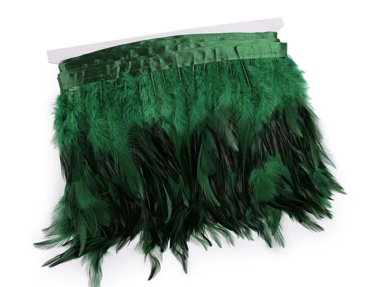 alt
Ruban de plumes (coq) 10 - 12 cm de large - vert