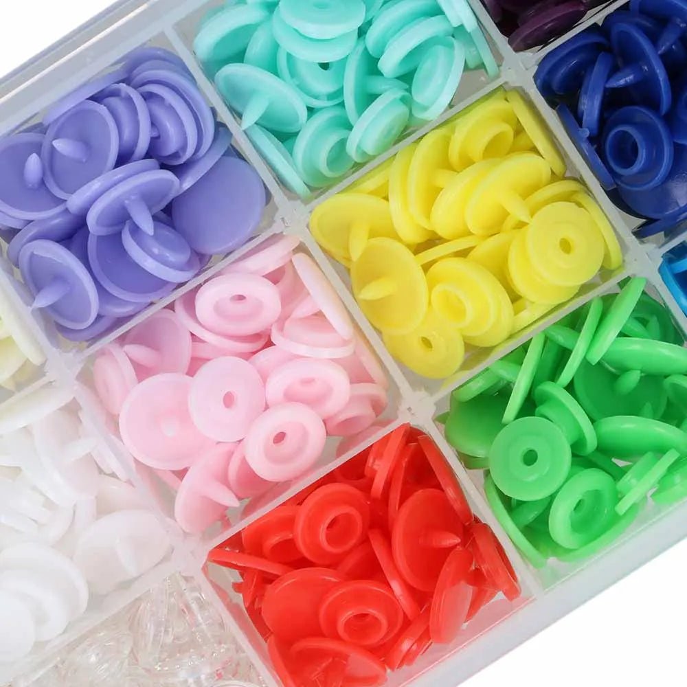 snap button set Ø12.4 mm 15 colors