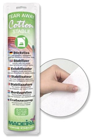 Stabilisateur pour tissus extensibles, Madeira Cotton Stable thermocollant - 30 cm × 5 m