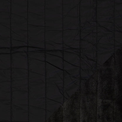Image de tissu matelassé avec doublure en polaire-noir – disponible en ligne Šarlotes audumi