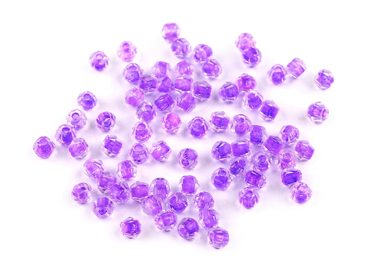 Image de perles de verre Ø4 mm 5 g | tons variés – disponible chez Šarlotes audumi