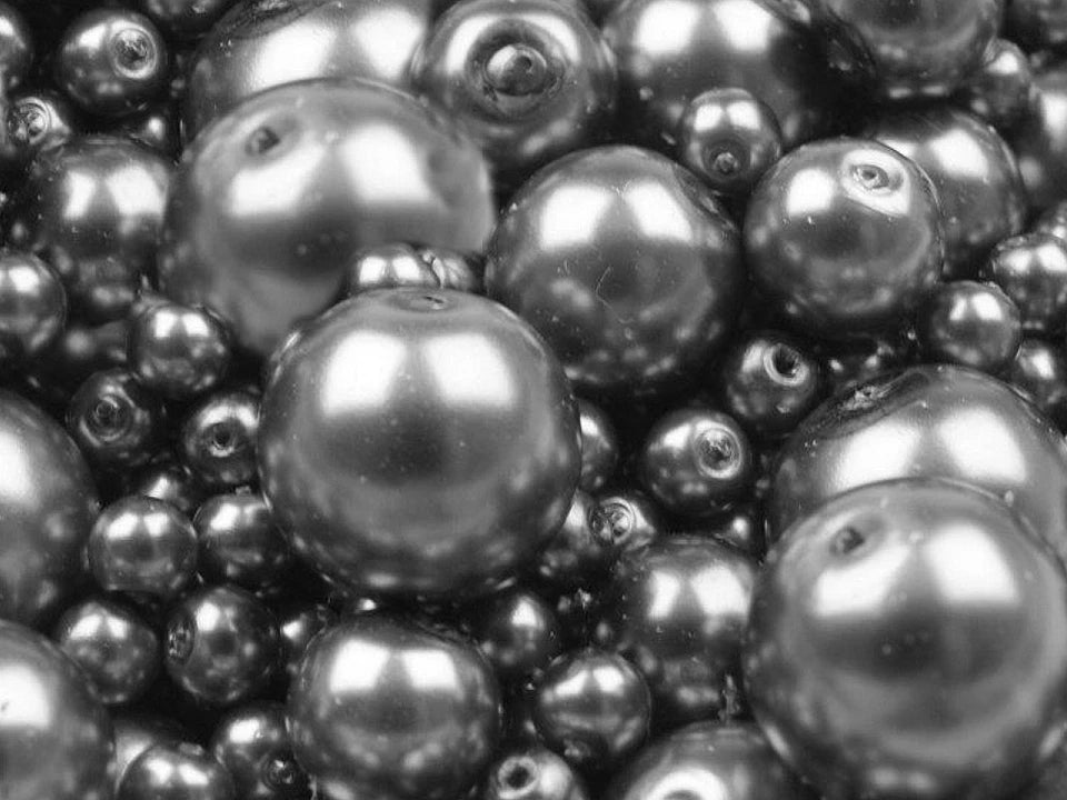 Perles de verre, Ø4–12 mm, tailles variées, 50 g - variantes de couleurs assorties