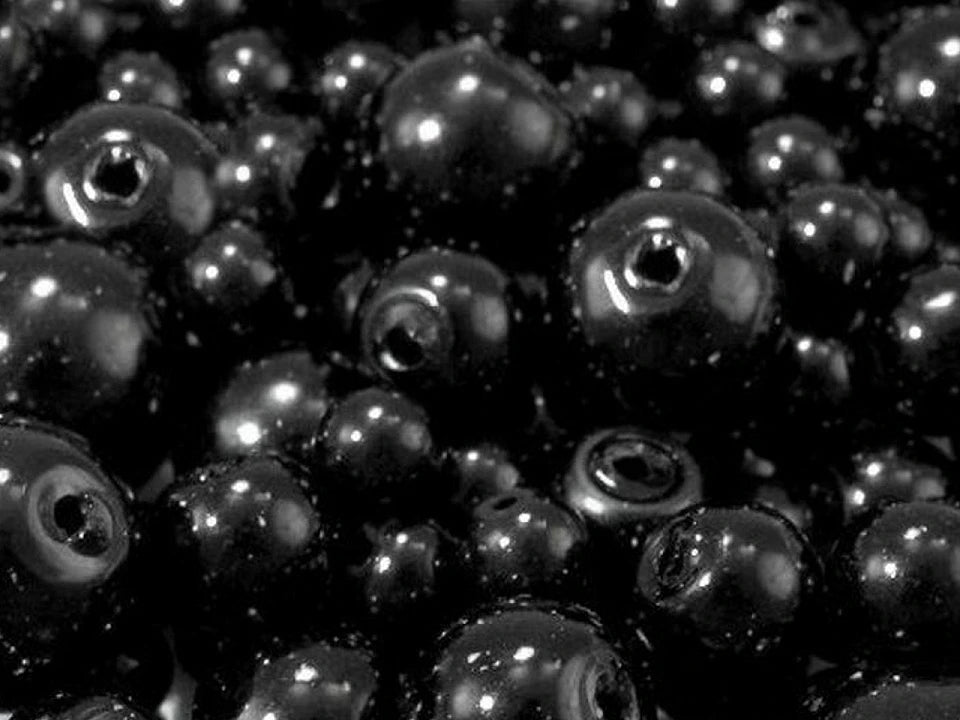 Perles en verre, Ø4–12 mm, tailles variées, 50 g - variantes de couleurs assorties