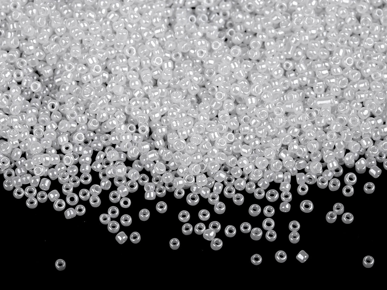Perles de rocaille en verre 15/0 | 1,5 mm 50 g | Effet nacré | couleurs assorties