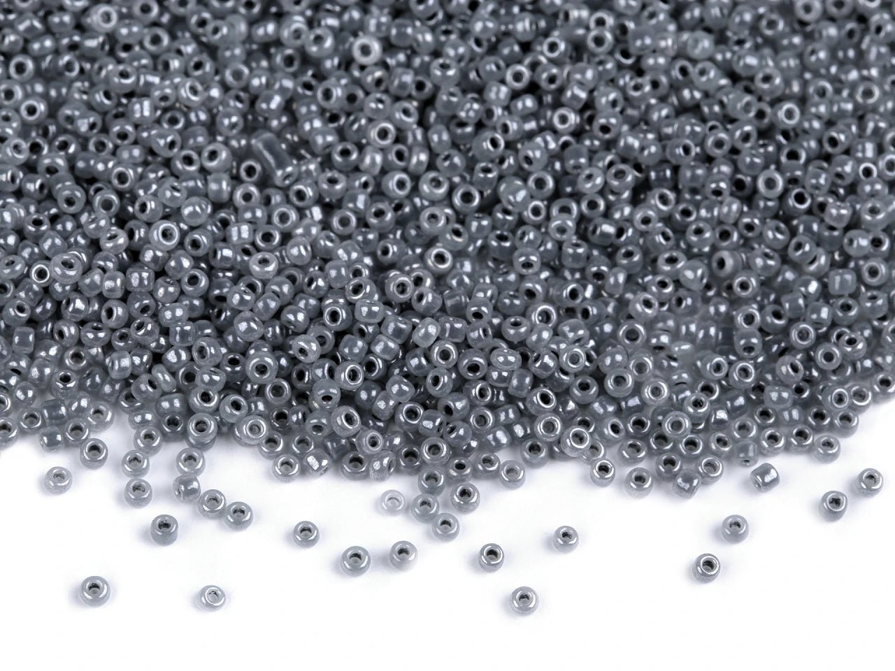 Perles de rocaille en verre 15/0 | 1.5 mm 50 g | Effet nacré | couleurs variées