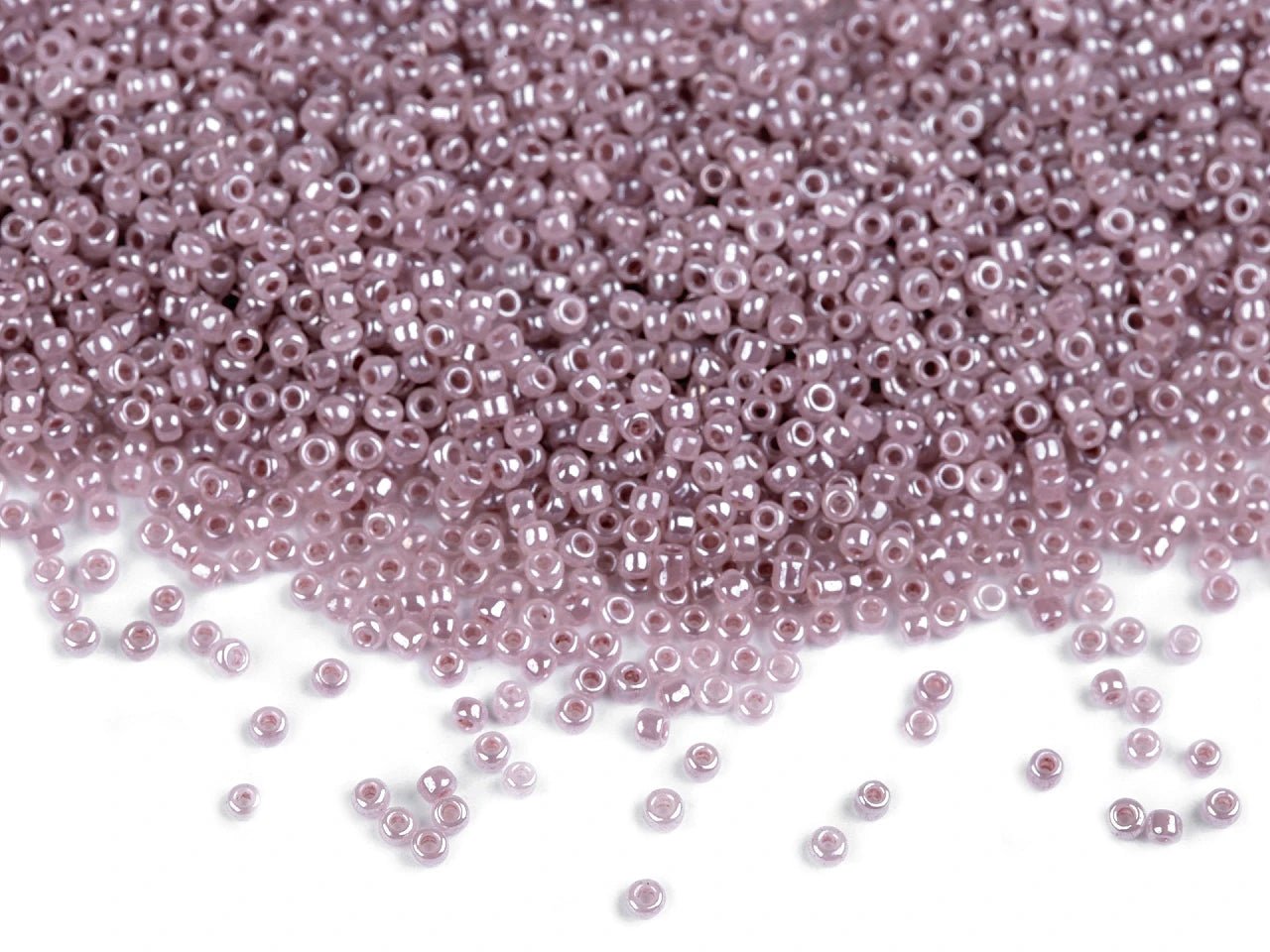 Perles de rocaille en verre 15/0 | 1,5 mm 50 g | Effet nacré | couleurs variées