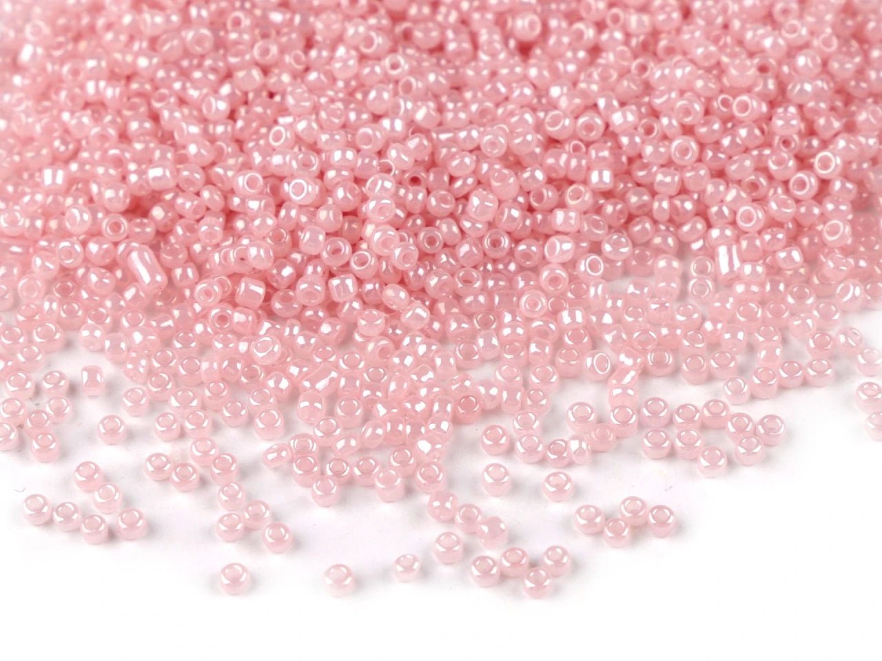Perles de rocaille en verre 15/0 | 1,5 mm 50 g| Effet nacré|couleurs variées