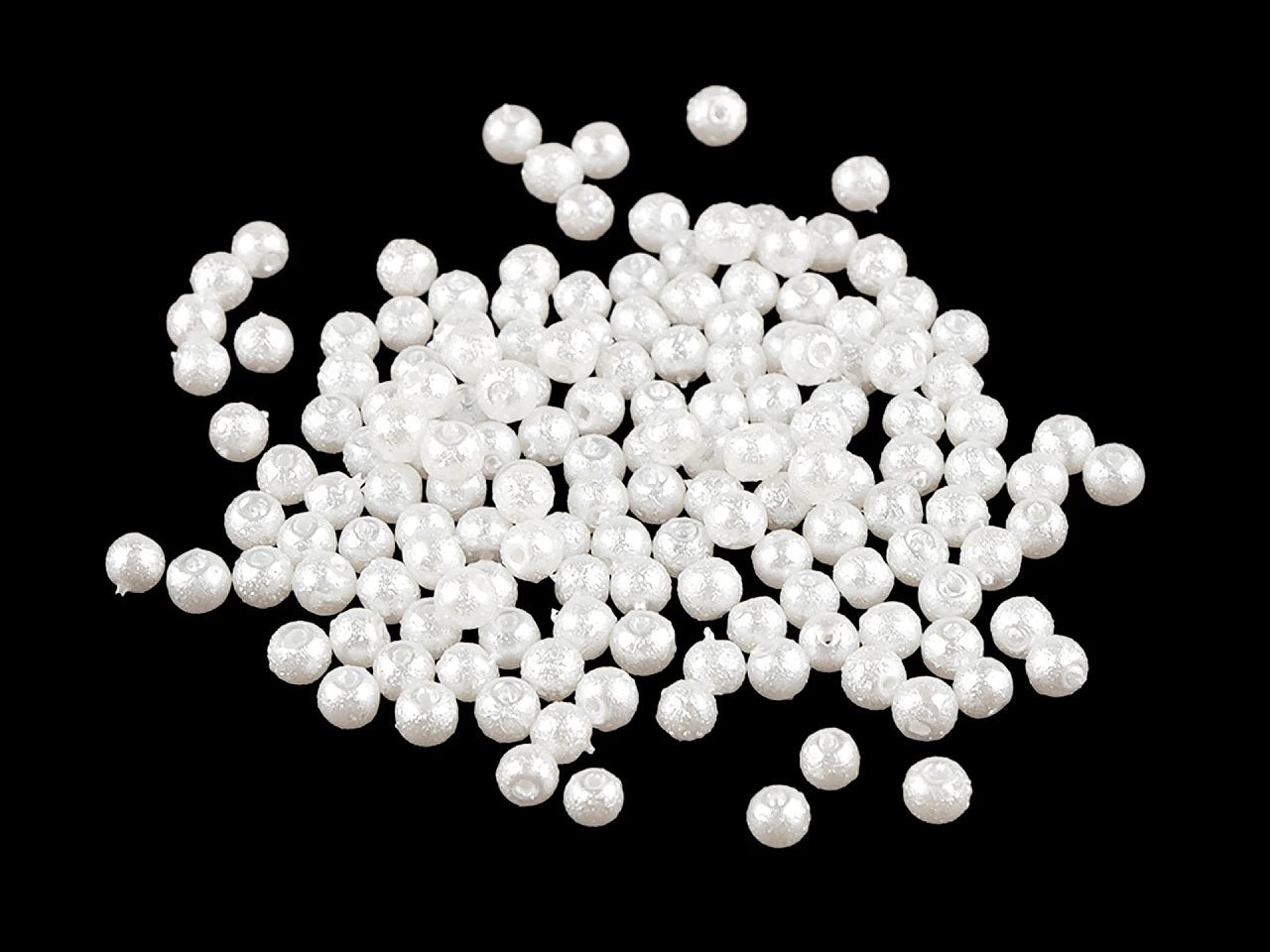 Image de perles de cire en verre à l’éclat nacré Ø4 mm 20 g – disponible en ligne chez Šarlotes audumi