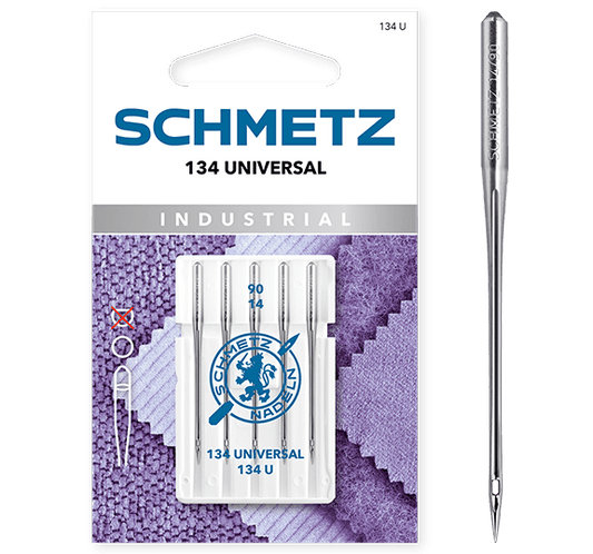 Image of SCHMETZ 134 UNIVERSAL sewing machine needles with round shank No. 90 (5 pcs.) – available at Charlotte Fabrics