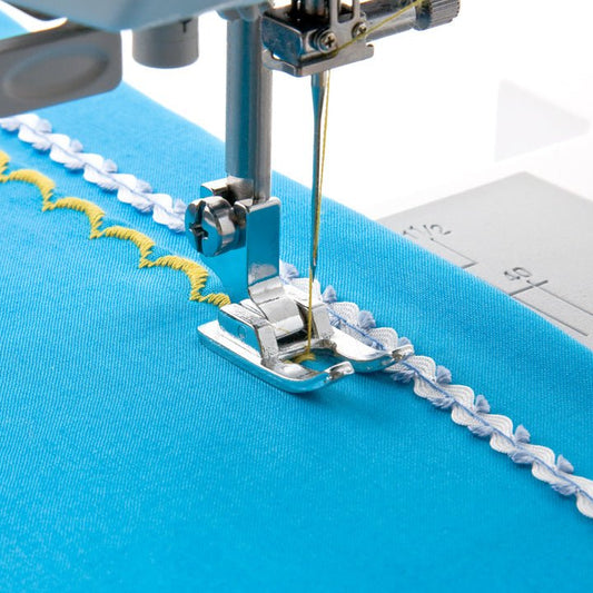 Sewing machine presser foot - for decorative stitching