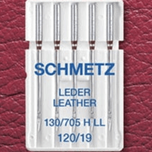 Aiguilles pour machine à coudre pour cuir SCHMETZ LEATHER - N° 120 (5 pièces)