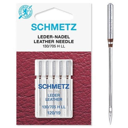 Aiguilles pour machine à coudre pour cuir SCHMETZ LEATHER - n°120 (5 pièces)