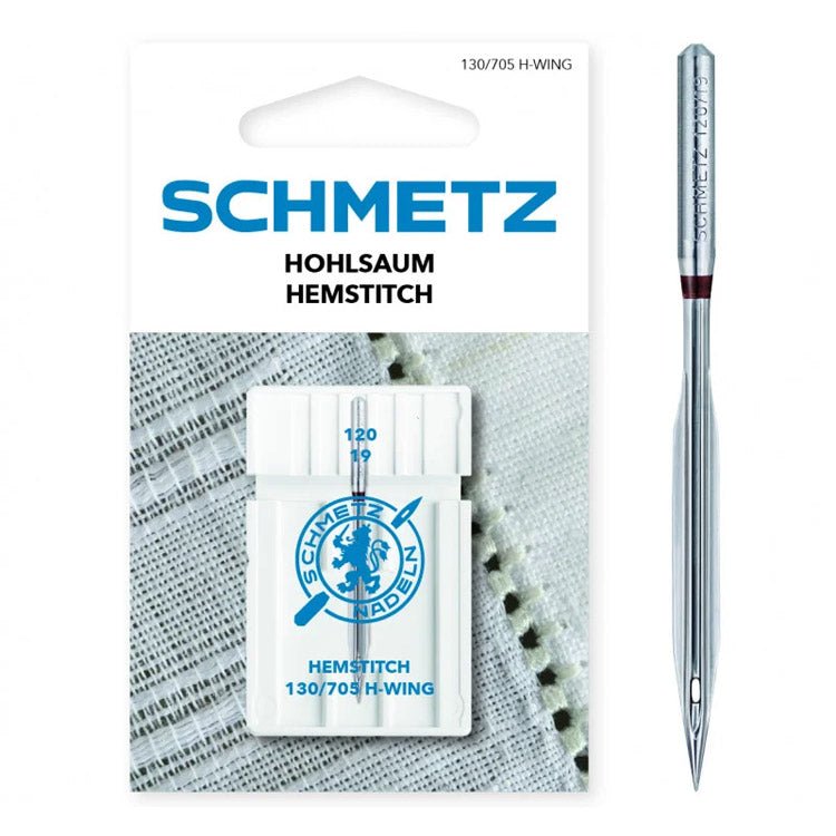 Aiguilles pour machine à coudre pour points ajourés SCHMETZ HEMSTITCH NEEDLES - N°120 (1 pce)