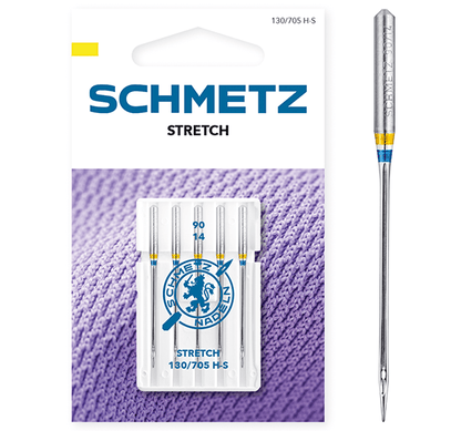 Šujmašīnu adatas elastīgai trikotāžai SCHMETZ STRETCH - Nr.90 (5gab.)