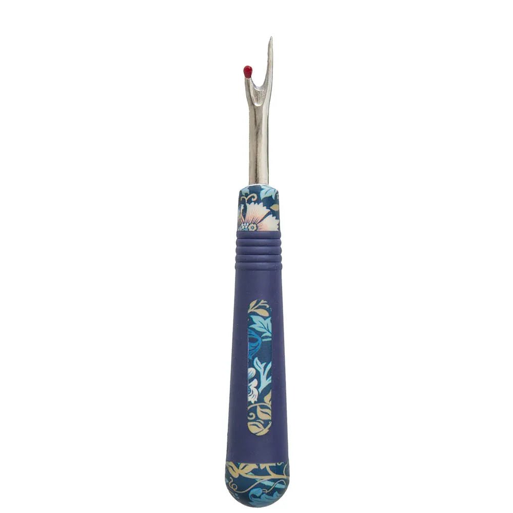 Image du découseur à manche souple et motif floral, bleu Hobby Gift – disponible chez Šarlotes audumi