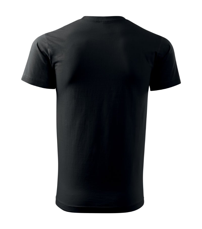 Image of a Malfini 100% cotton 160 g/m² black T-shirt – available at Šarlotes audumi