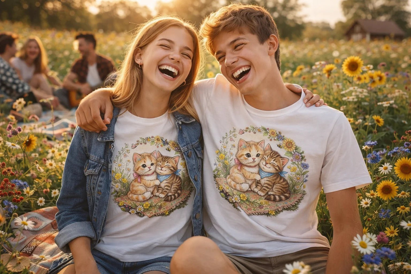 Image of a T-shirt "First Summer" – available at Šarlotes audumi