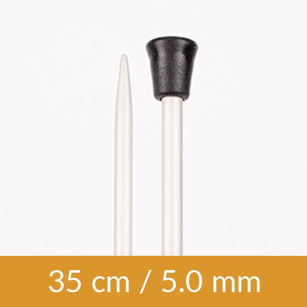 Attēls ar Taisnās adāmadatas DROPS alumīnija |35 cm izmēri2.00 - 5 mm – pieejams Šarlotes audumi