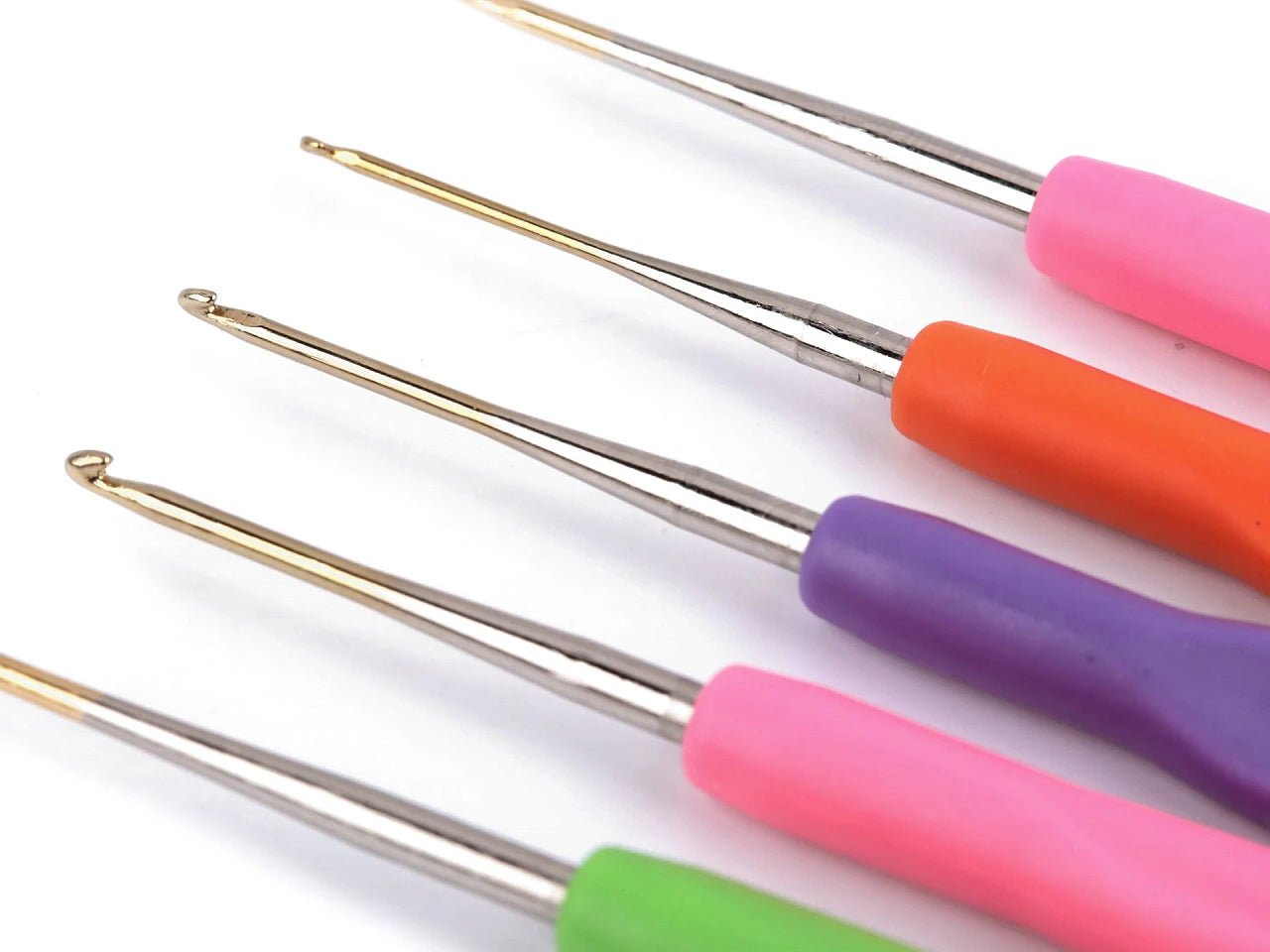 Crochet hook with silicone handle - 1 mm 14 cm