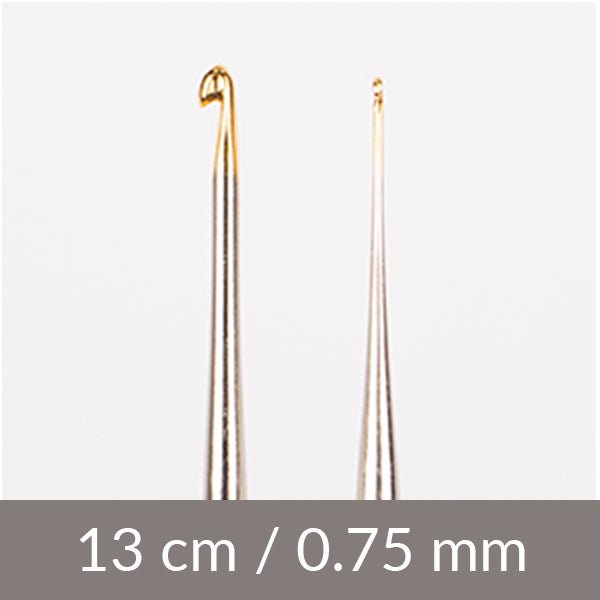 Steel crochet hook DROPS | sizes 0.75–1.75 mm