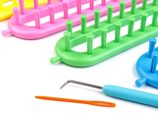 Attēls ar Tapošanas (Knitting Loom) adīšanas komplekts – pieejams Šarlotes audumi