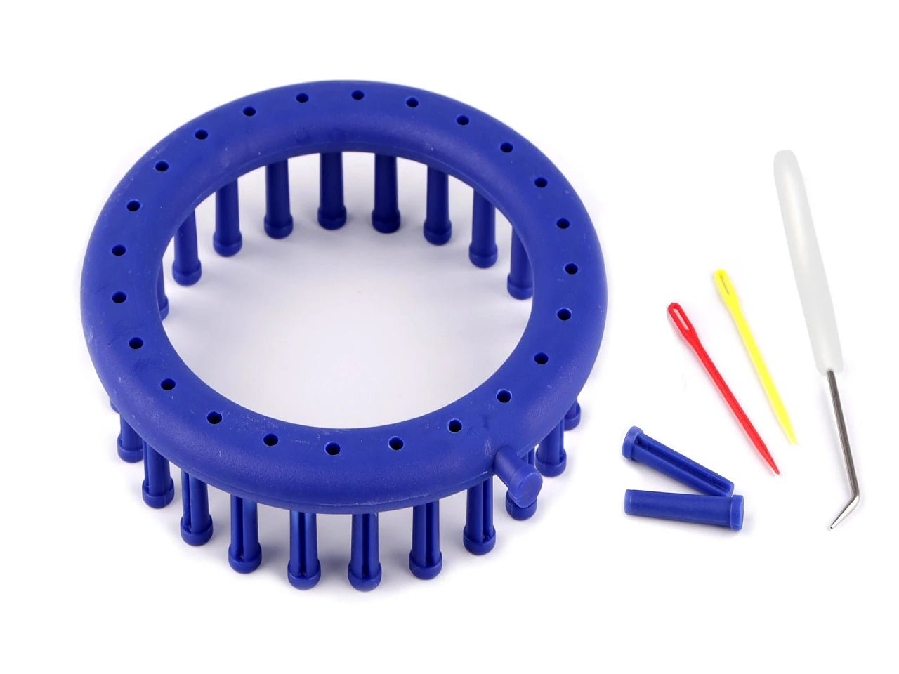 alt
Image of Tapošanas (Knitting Loom) round knitting loom for hats and scarves – Ø14 cm – available at Šarlotes audumi