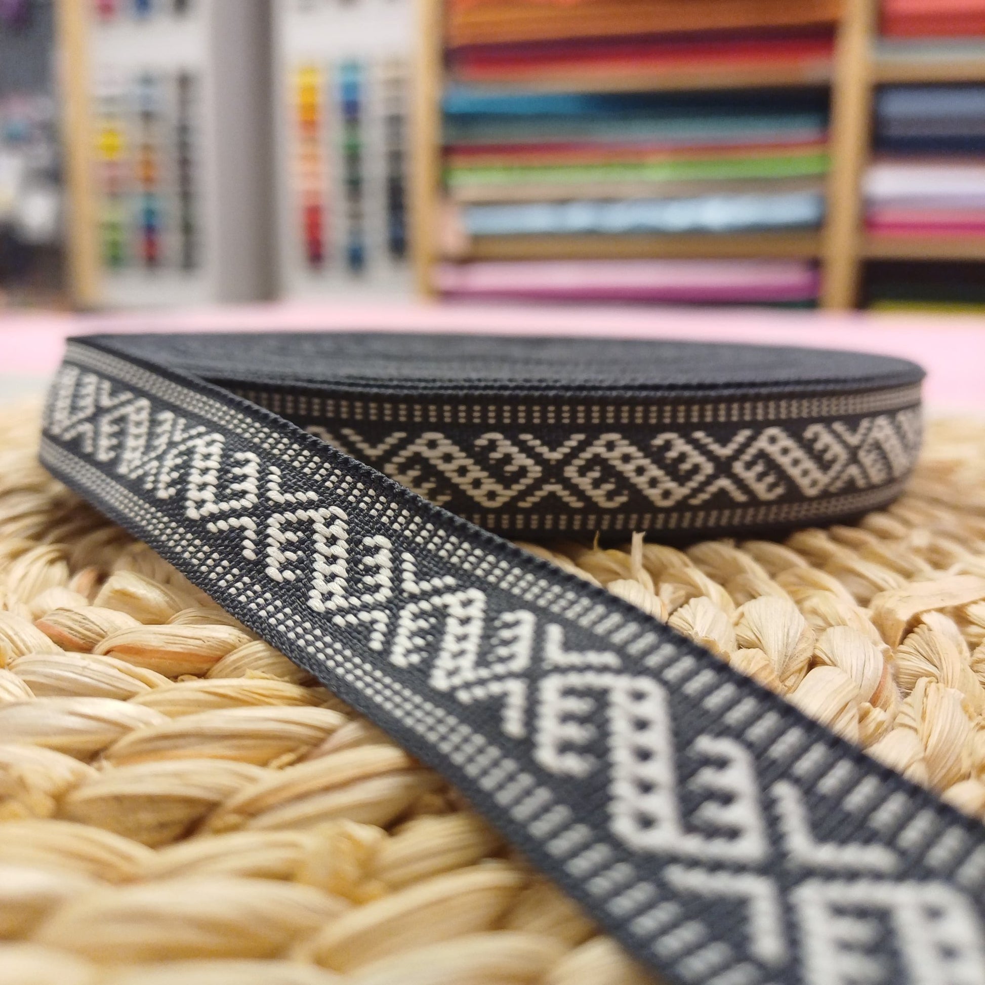 Traditional ribbon, sash 15mm-grey-LV