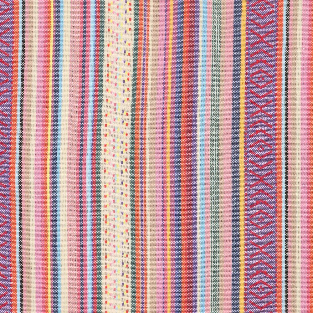 Ethnic pattern fabric - light pink tones 200 g/m²