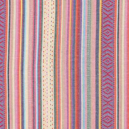 Ethnic pattern fabric - light pink tones 200 g/m²