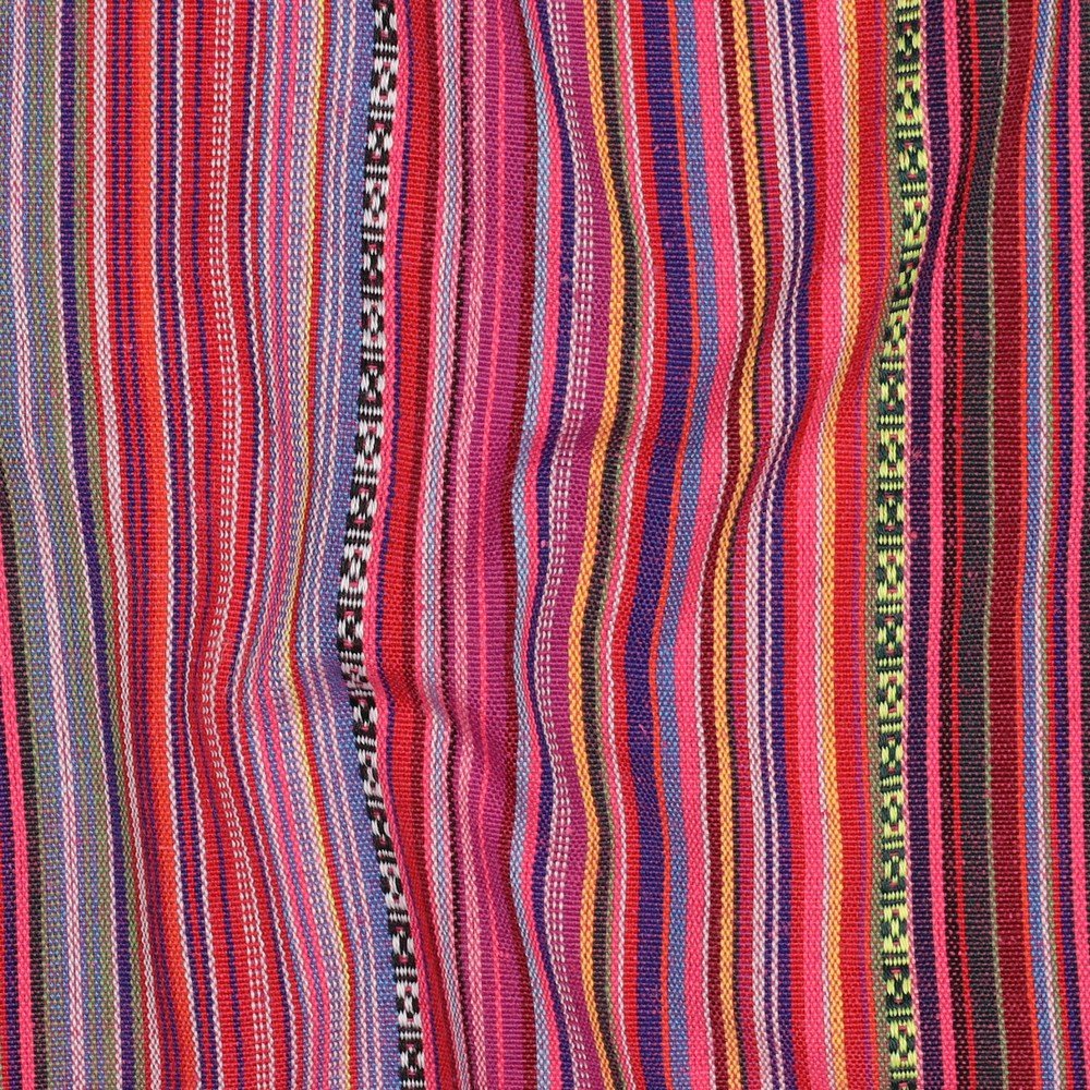 Folk pattern fabric - pink shades 200 g/m²