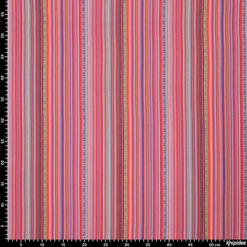 Traditional pattern fabric - pink shades 200 g/m²