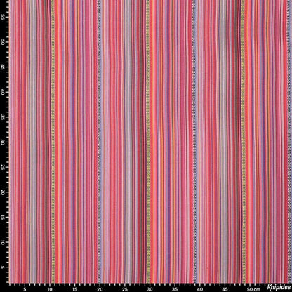 Traditional pattern fabric - pink shades 200 g/m²