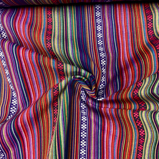 Tissu à motif traditionnel - tons violets 200 g/m²