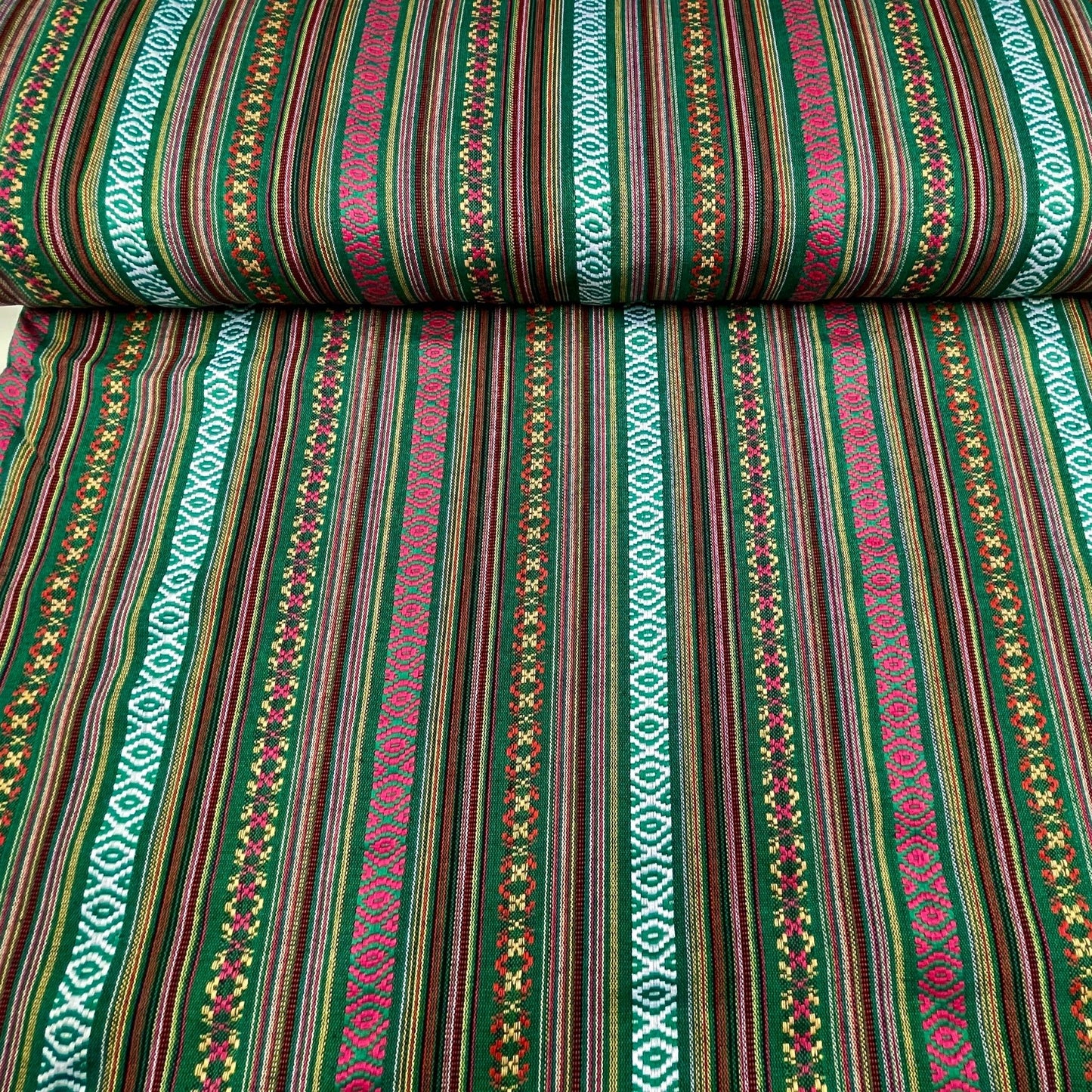 alt
Ethnic pattern fabric - green