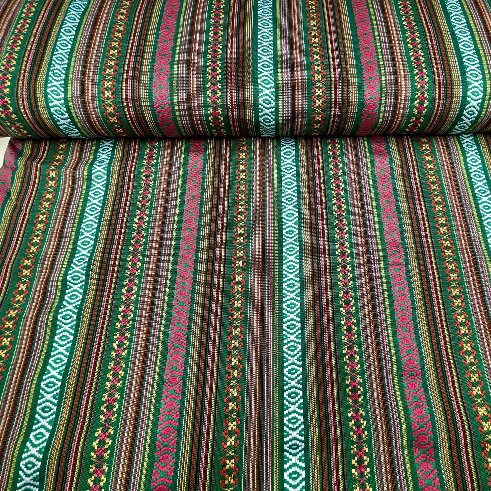 alt
Ethnic pattern fabric - green