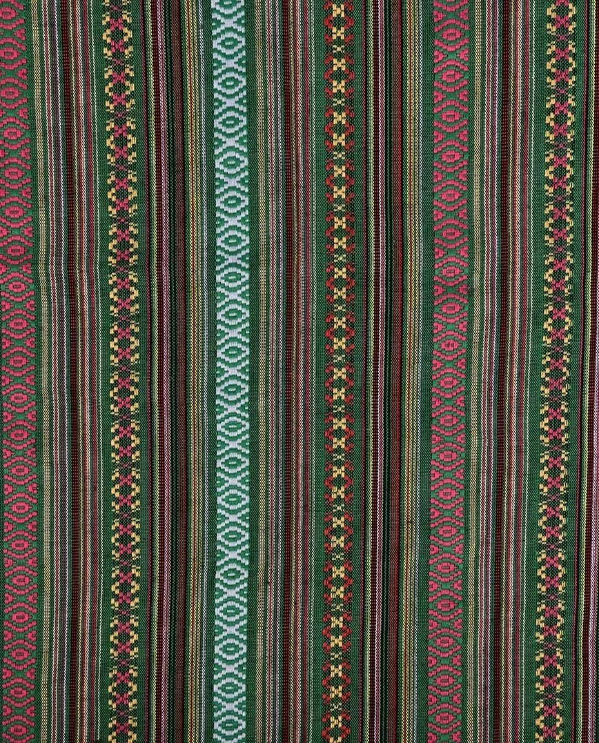 alt
Ethnic pattern fabric - green