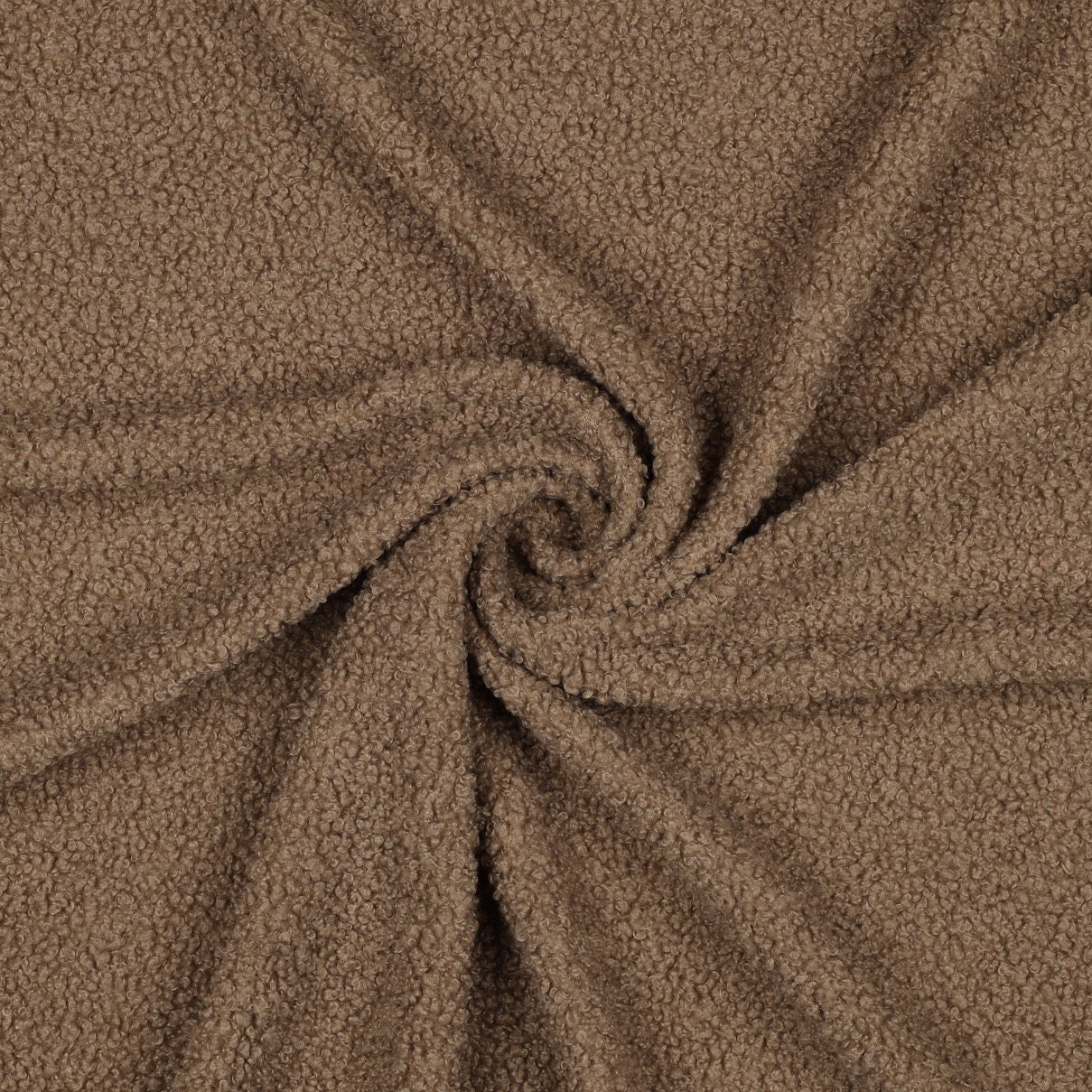 Tissu teddy - brun café 270 g/m²