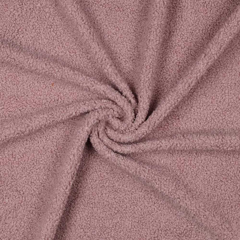 Tissu teddy - rose poudré 270 g/m²