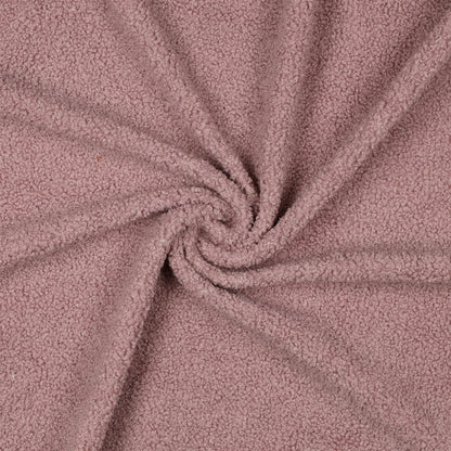 Tissu teddy - rose poudré 270 g/m²