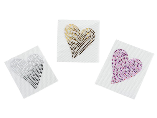 Image avec thermocollant « Cœur », 3 × 3,5 cm – disponible en ligne chez Šarlotes audumi