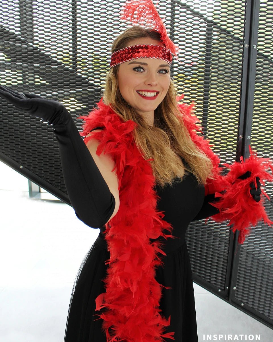boa en plumes de dinde | 90 g, 1,8 m | de couleurs variées