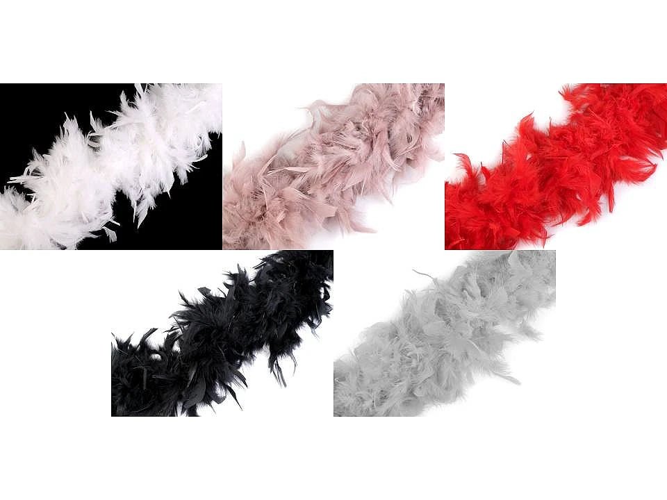 Boa en plumes de dinde | 90 g, 1,8 m | couleurs assorties
