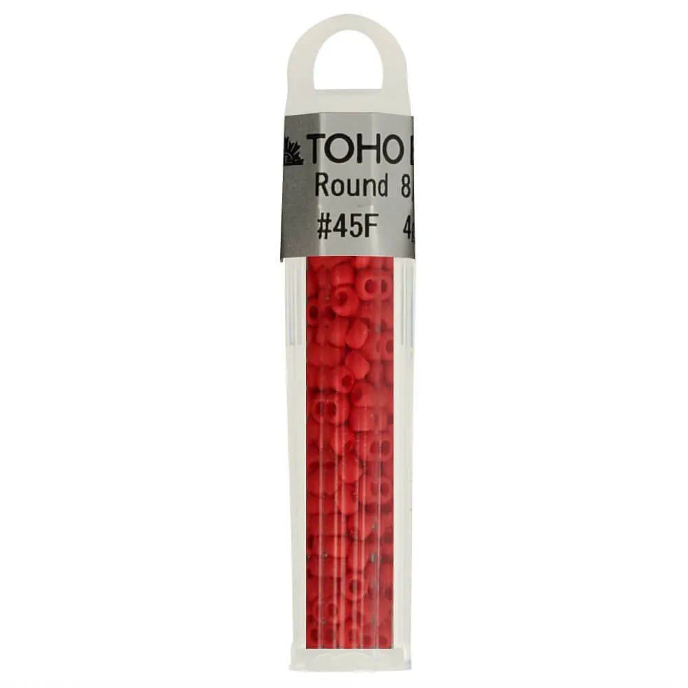 Image with TOHO high-quality round glass seed beads 8/0 – 4 g| assorted shades – available at Charlotte Fabrics