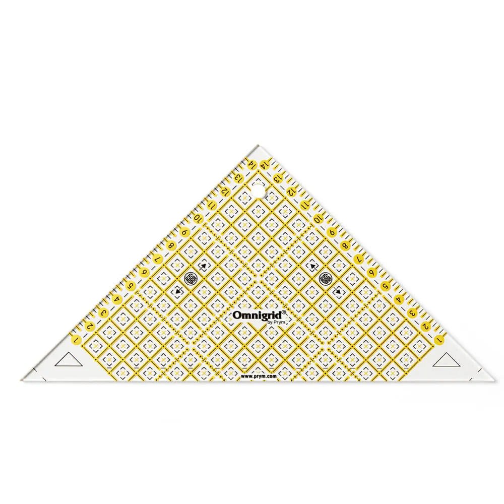 Trīsstūrveida lineāls | Prym Omnigrid | 15 cm | 1:2 proporcija