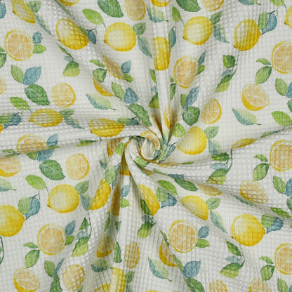 alt
Image of waffle fabric - lemons 185 g/m² – available at Šarlotes audumi
