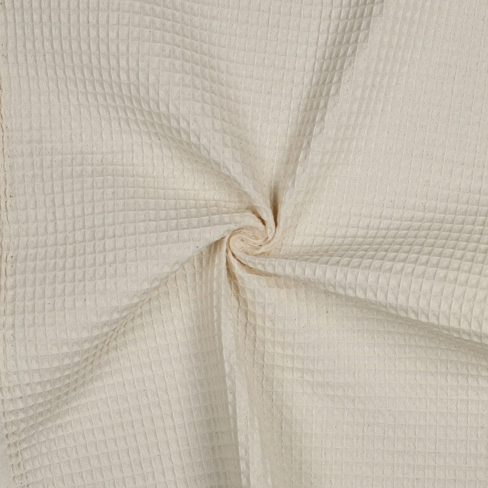Image de tissu gaufré naturel, non blanchi – disponible en ligne chez Šarlotes audumi